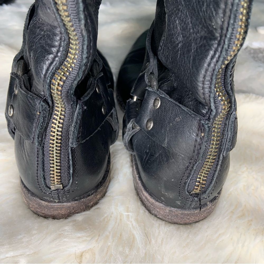 Sz 8 Black Frye Zip up Riding Boots - Picture 4 of 7